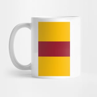 Motherwell Hooped Amber & Claret 1928 Mug